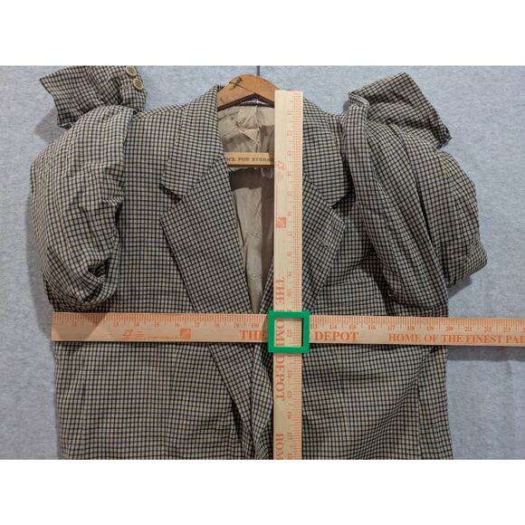 Vintage El Corte Ingles Sport Coat Men Small Plaid Lined Two-Button Suit‎ Jacket - Picture 5 of 9